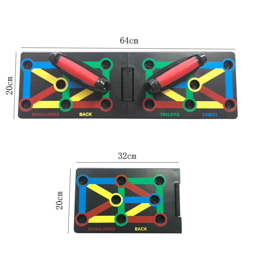 Color Coded Push Up Board for Easy Strength Building