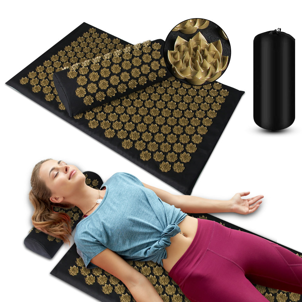 Acupressure Mat and Pillow Set for Easy Relaxation