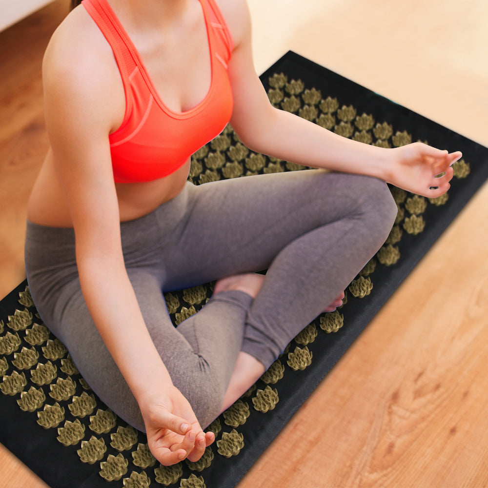 Acupressure Mat and Pillow Set for Easy Relaxation
