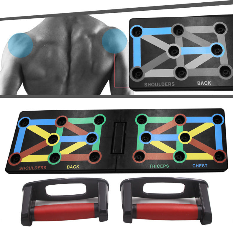 Color Coded Push Up Board for Easy Strength Building