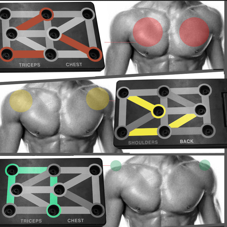 Color Coded Push Up Board for Easy Strength Building